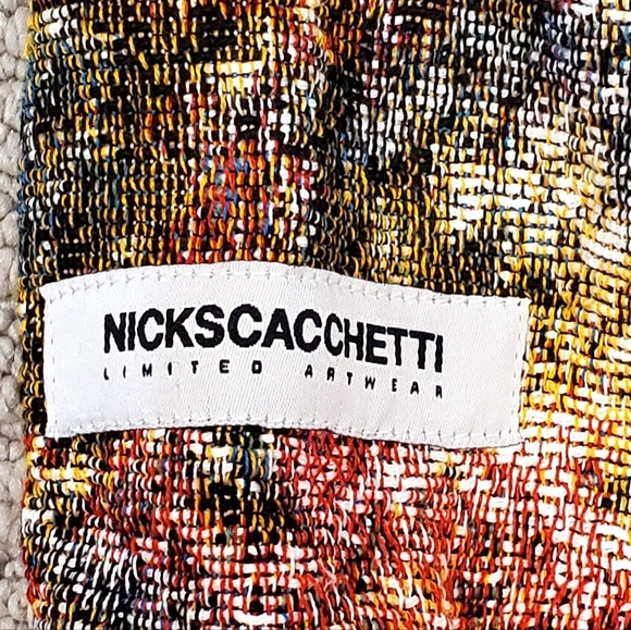 Nickscacchetti Jaquard Tapestry Jesus/ Blessed Mother Mary Hoodie Adult Med NWOT - Picture 10 of 16